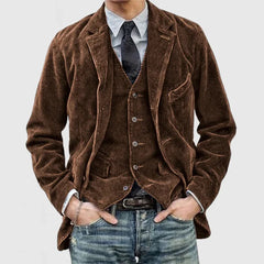 Vaughn - Corduroy Blazer — Brown