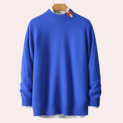 Victor - Crew Neck Jumper — Blue