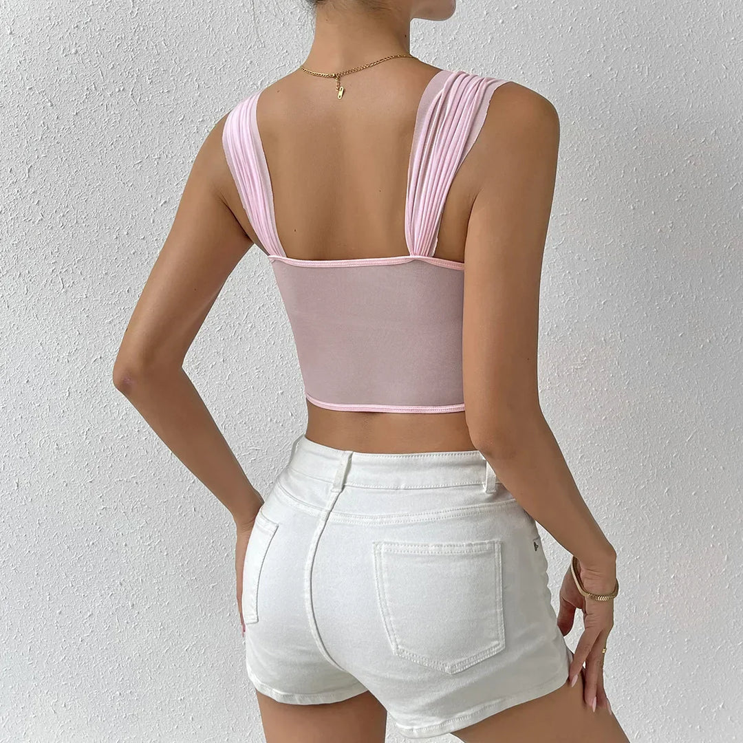 Lily - Floral Corset Bustier Top
