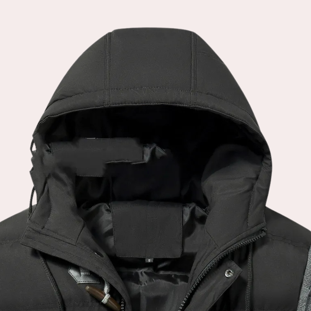 Zane - Hooded Puffer with Contrast Sleeves