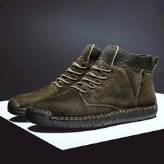 Melody - Suede Lace up Shoes — Green