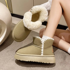 Josephine - Suede Fur Lined Ankle Boots