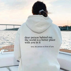 Phillip - Slogan Back Print Hoodie