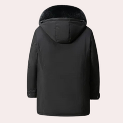 Sebastian - Coat with Oversized Fur Collar