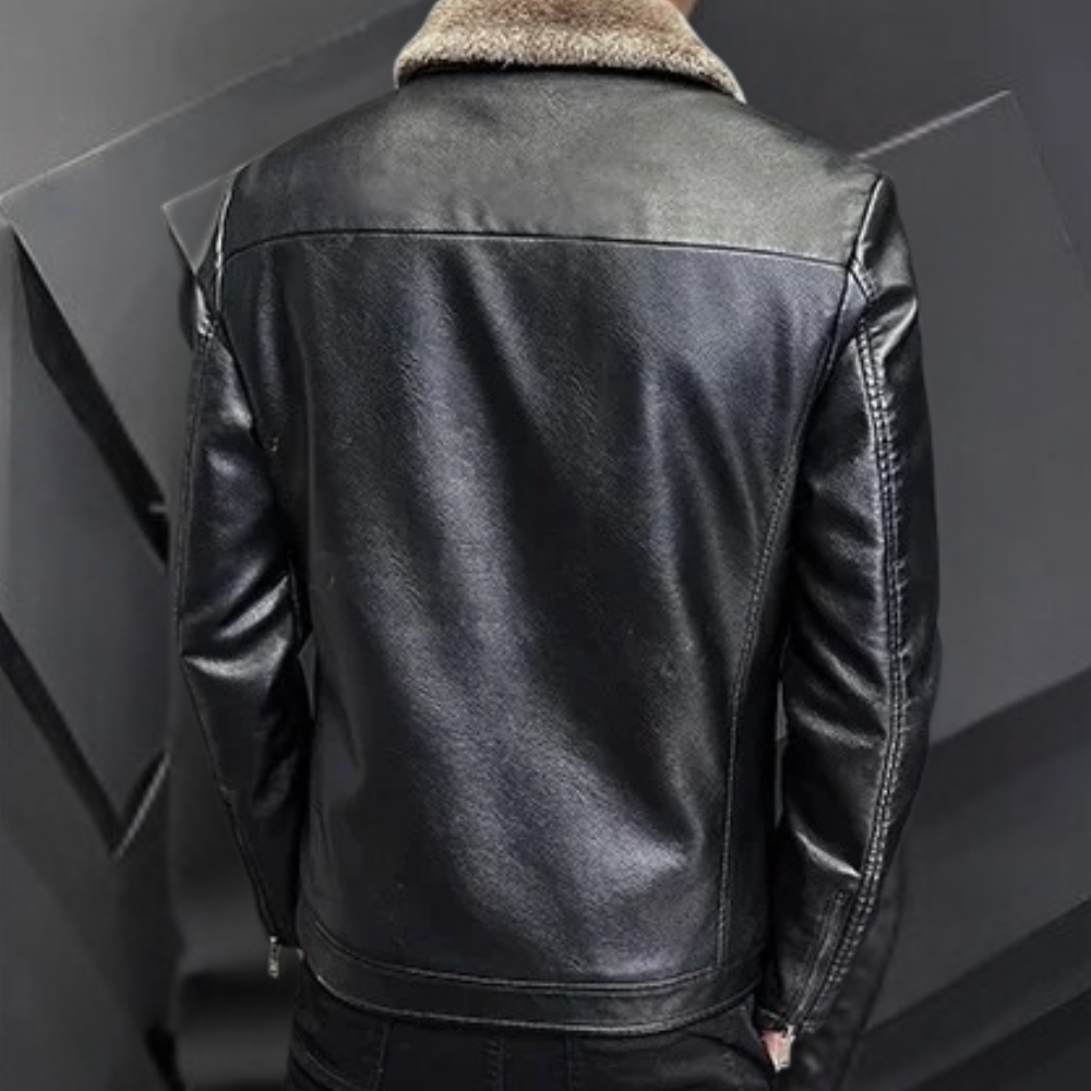 Rodney - Fur Lined Leather Jacket