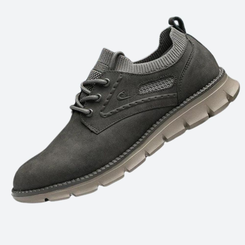 Michael - Knit Slip on Trainers — Grey