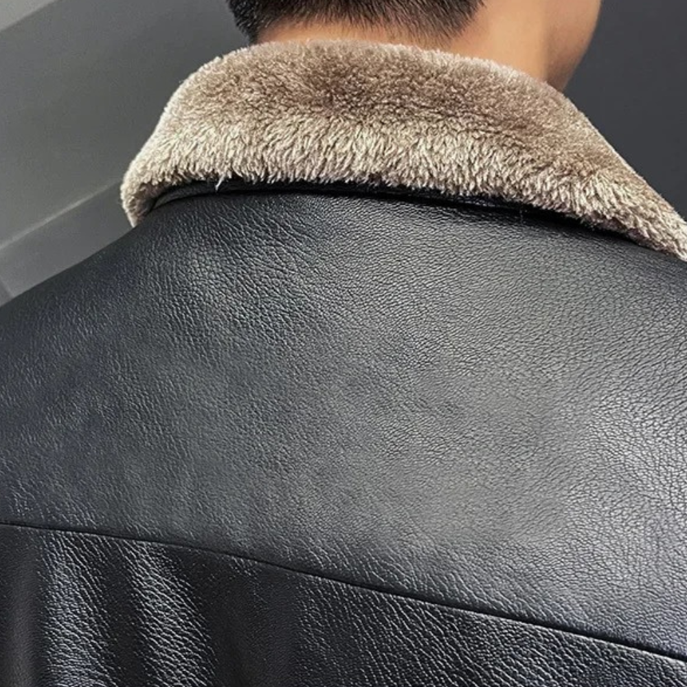 Rodney - Fur Lined Leather Jacket