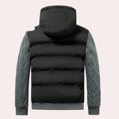 Zane - Hooded Puffer with Contrast Sleeves