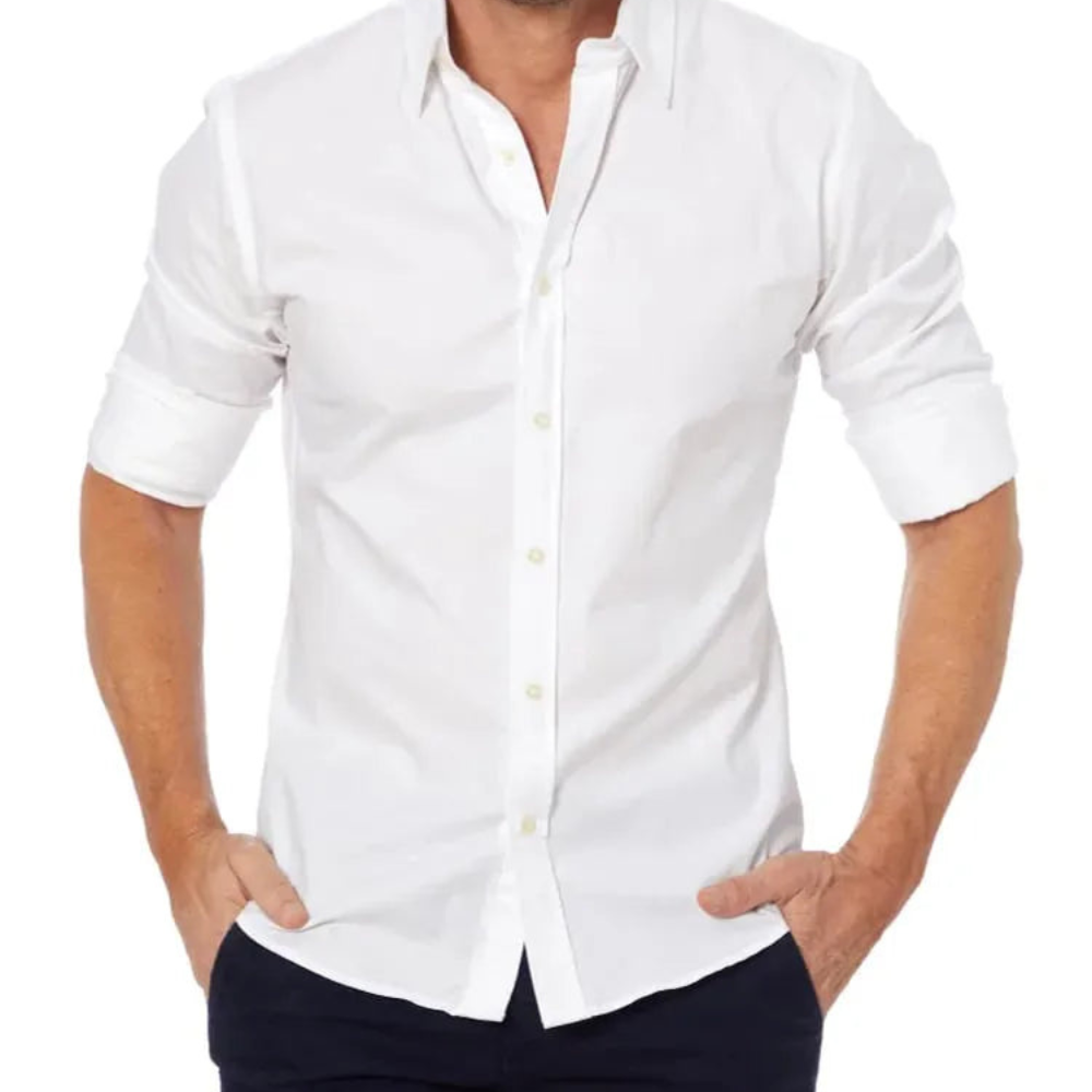 William - Slim Fit Button Shirt — White