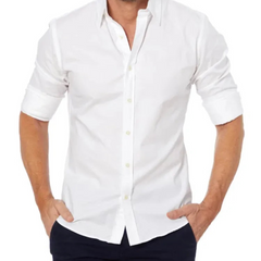 William - Slim Fit Button Shirt — White