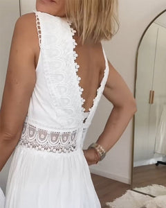 Anna - Lace Tiered Maxi Dress