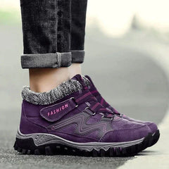Eloise - Fur Lined Hiking Sneakers — Purple