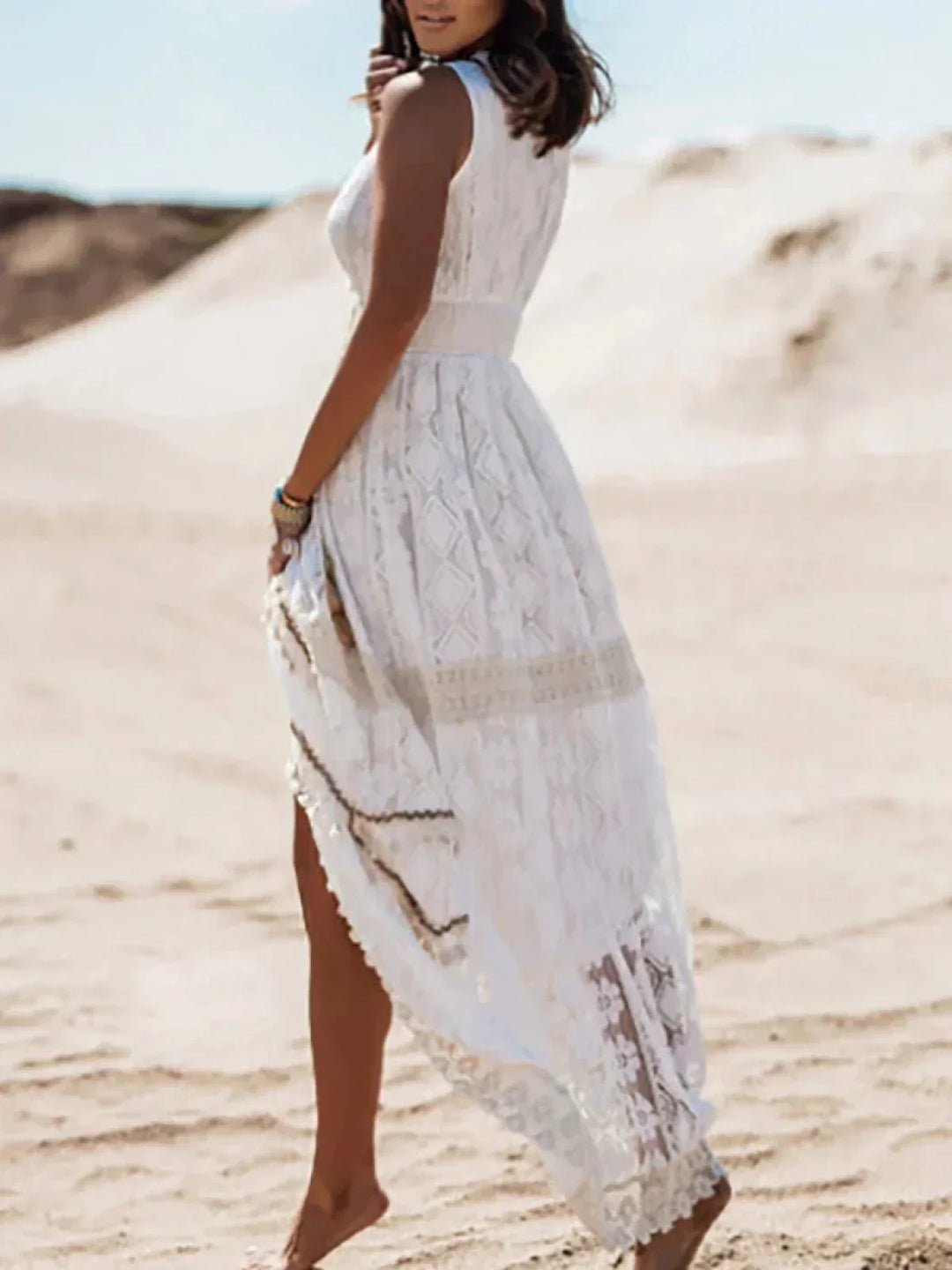 Rosa - Crochet Lace Maxi Dress