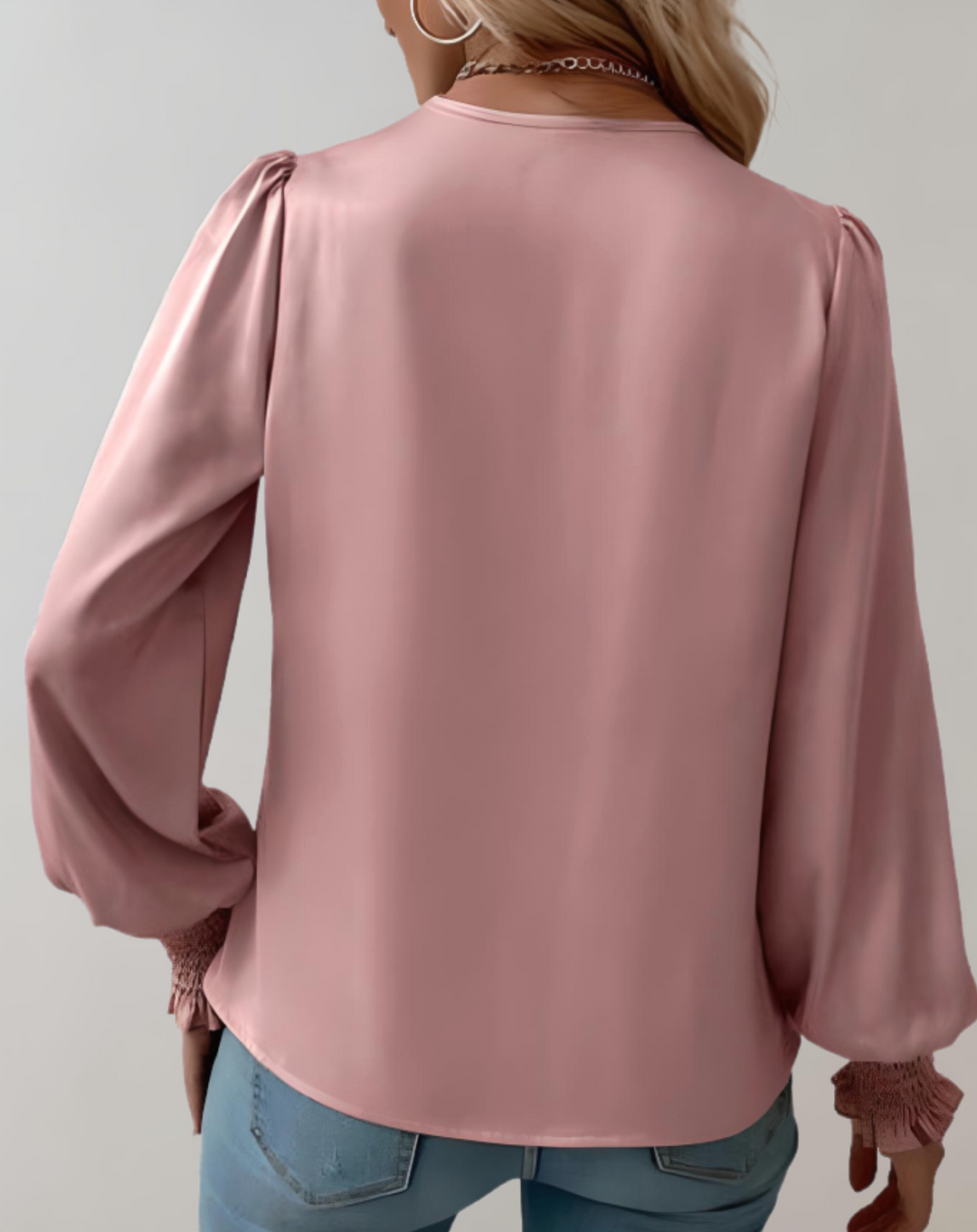 Madeline - Satin Wrap Blouse