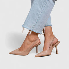 Georgiana - Pointed Slingback Heels