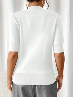 Elise - Knit Short Sleeve Top