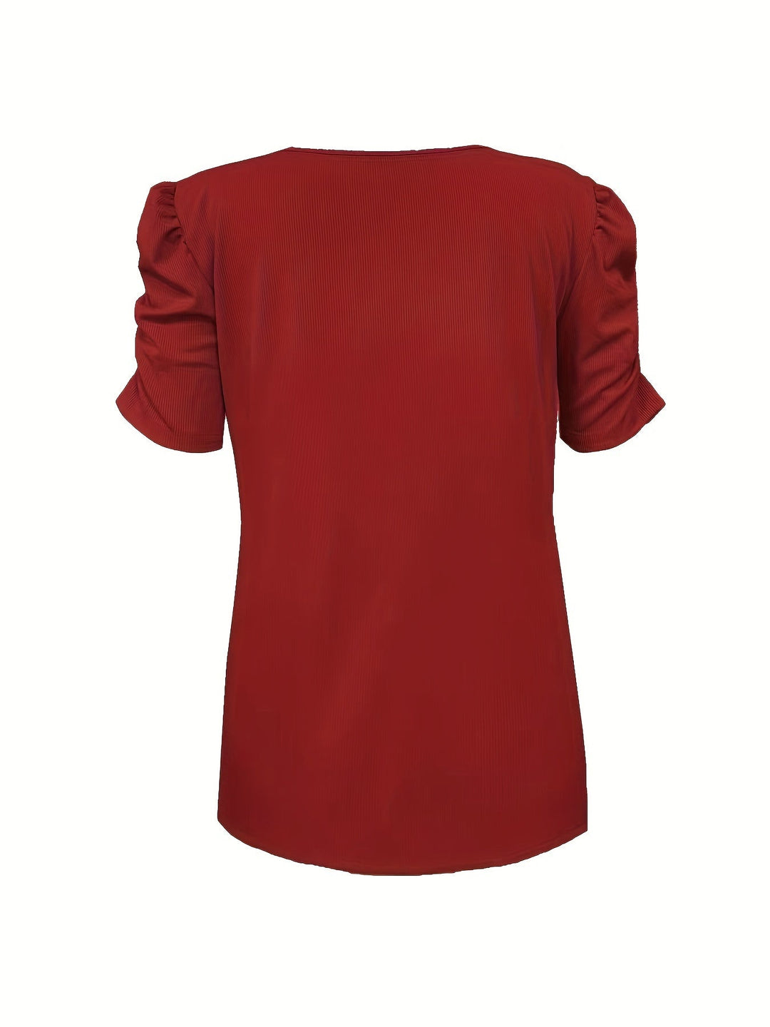 Paulette - Ribbed Puff Sleeve Top