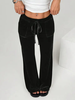Anastasia - Velvet Wide Leg Trousers