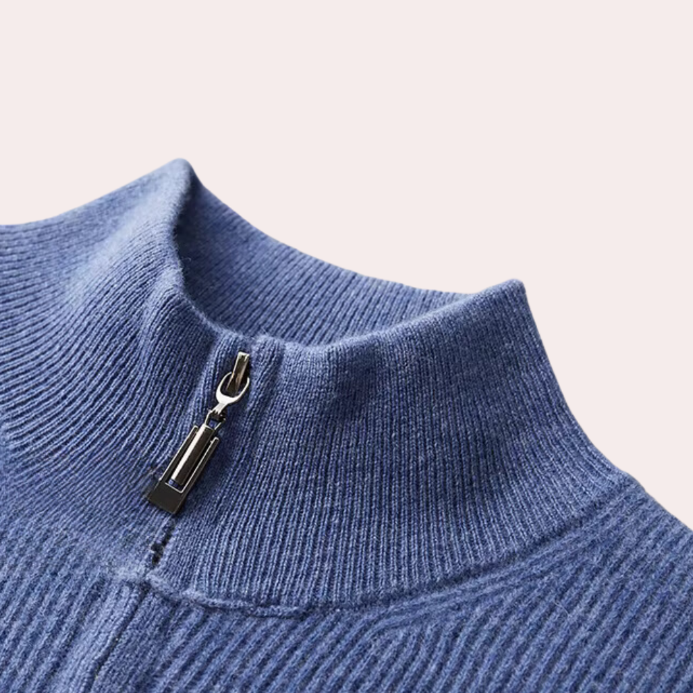 Vincent - Zip Through Knit Cardigan