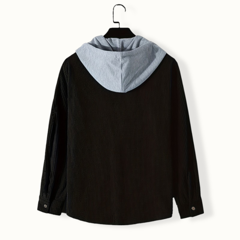 Clarissa - Waffle Hooded Overshirt