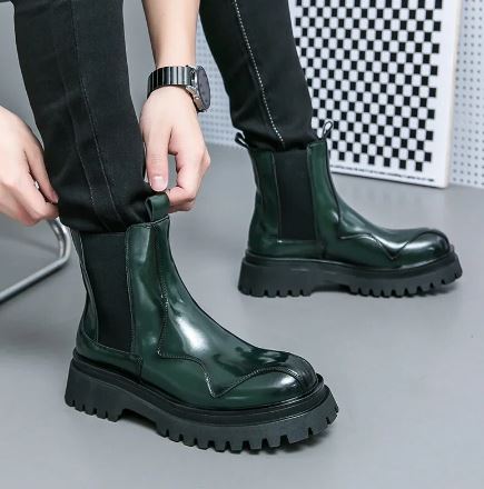 Bethany - Patent Chelsea Boots