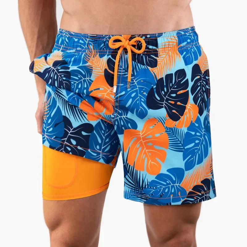 Sylvester - Tropical Print Swim Shorts