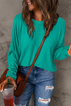 Fiona - Oversized Knit Top — Turquoise
