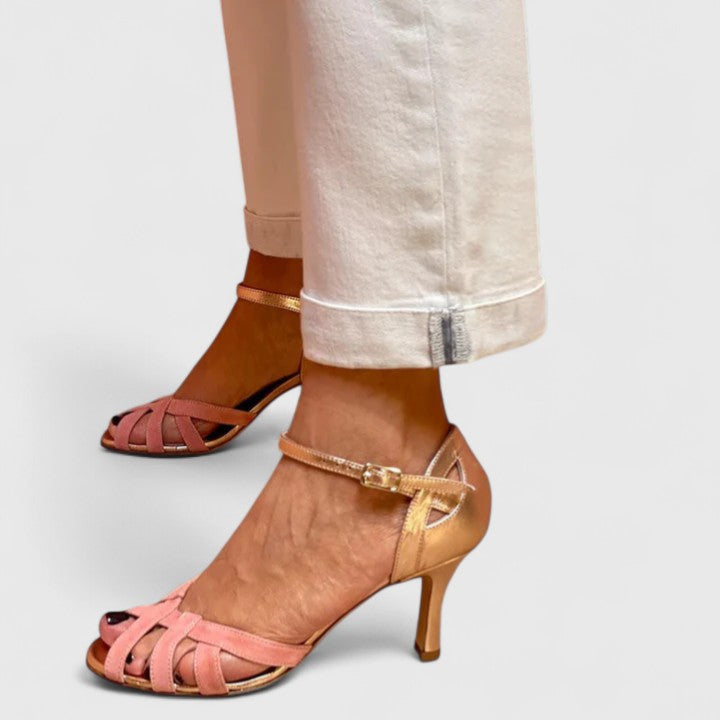 Delphine - Woven Front Strappy Sandals