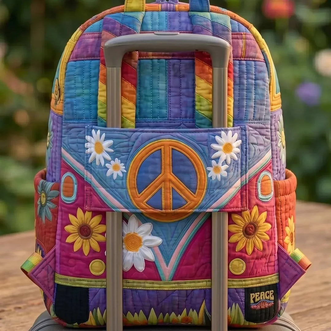 Cerys - Flower Van Quilted Backpack