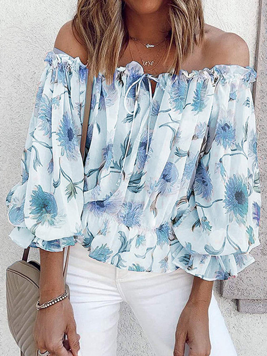Mila - Floral Off Shoulder Blouse