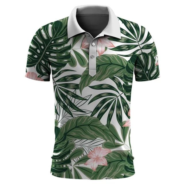 Dashiell - Printed Polo Shirt — Green