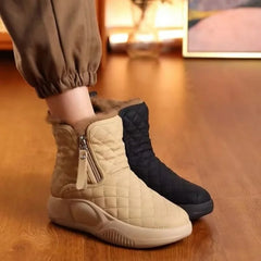 Gabrielle - Quilted Ankle Boots with Zip