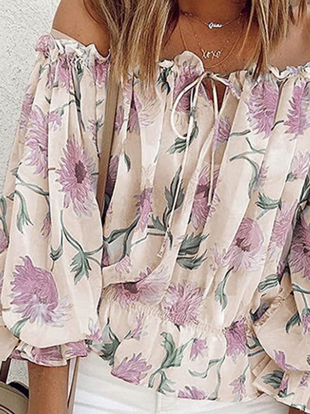 Mila - Floral Off Shoulder Blouse