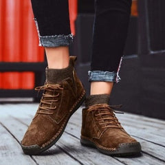 Maureen - Suede Lace up Ankle Shoes