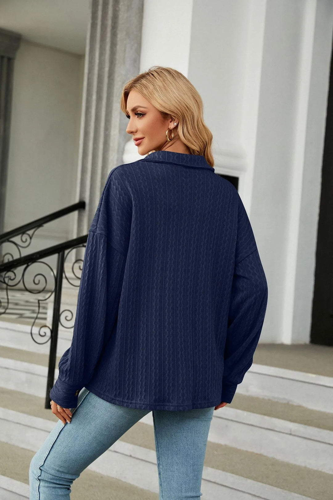 Marian - Textured Button Shacket