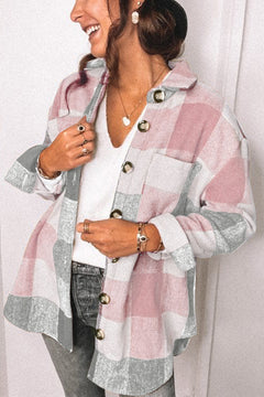 Megan - Plaid Patchwork Shacket