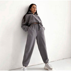 Giselle - Grey Hoodie and Jogger Set