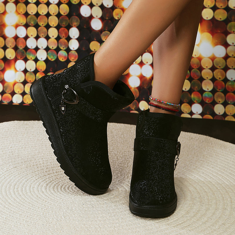 Maxine - Glitter Ankle Boots