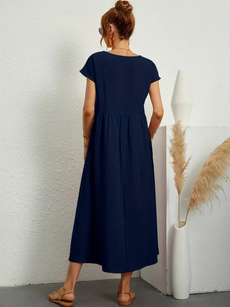 Francesca - Midi Dress with Pockets