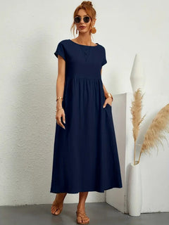 Francesca - Midi Dress with Pockets