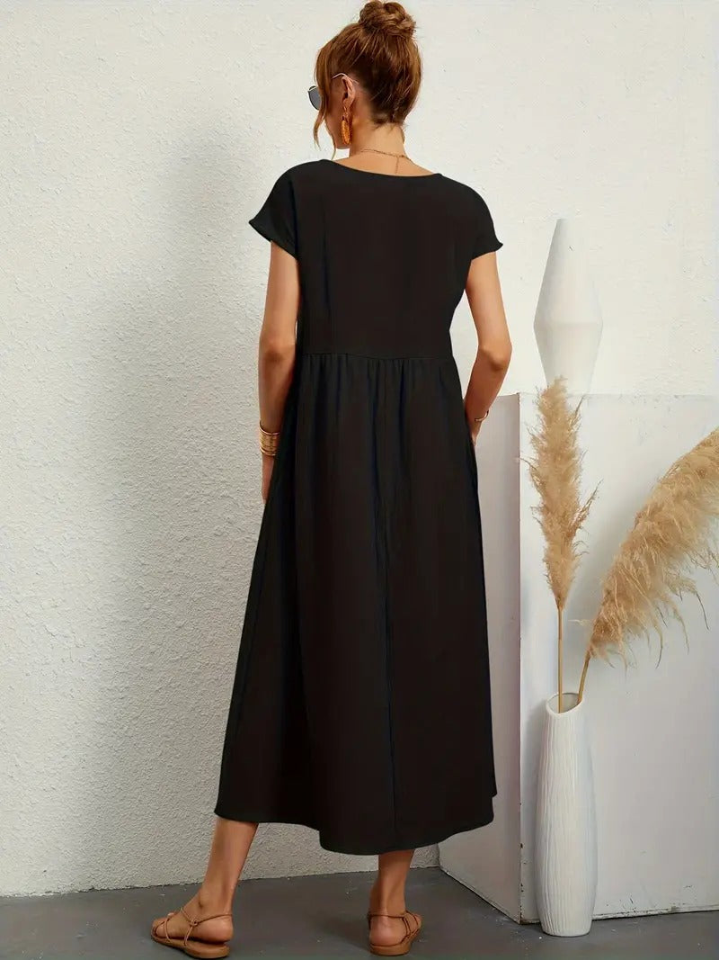 Francesca - Midi Dress with Pockets