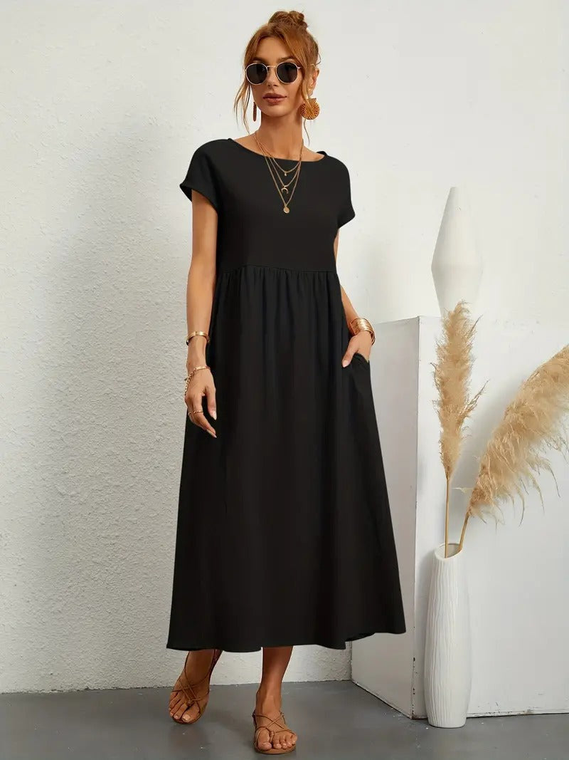 Francesca - Midi Dress with Pockets