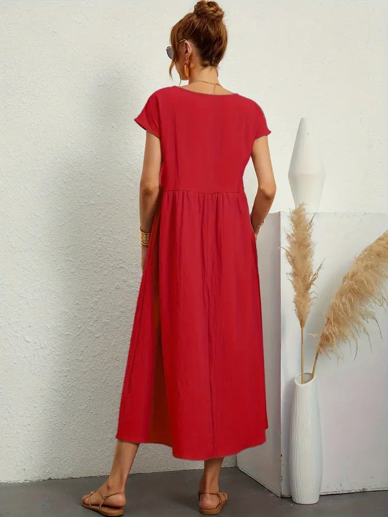 Francesca - Midi Dress with Pockets