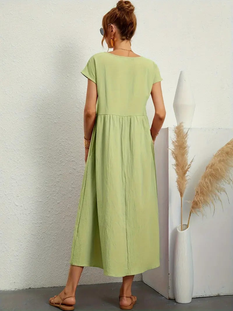 Francesca - Midi Dress with Pockets