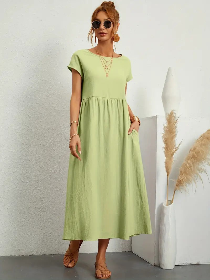 Francesca - Midi Dress with Pockets