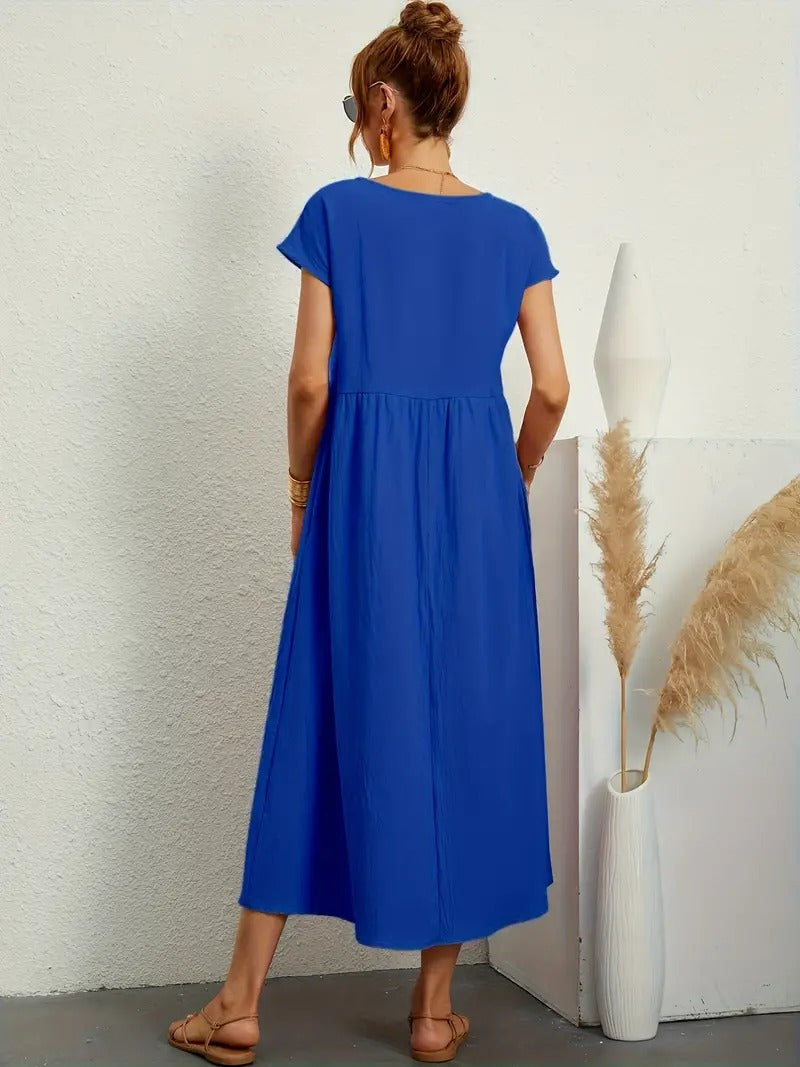 Francesca - Midi Dress with Pockets