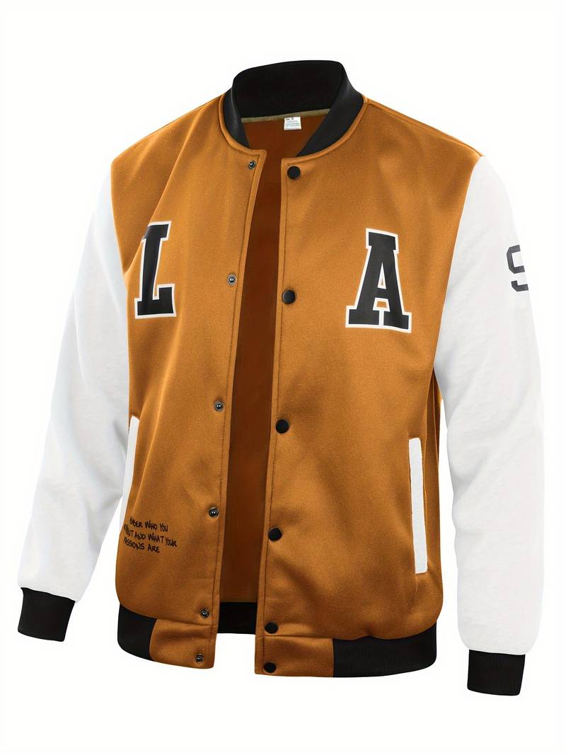 Zachary - Varsity College Jacket — Ginger color