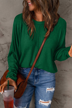 Fiona - Oversized Knit Top — Green