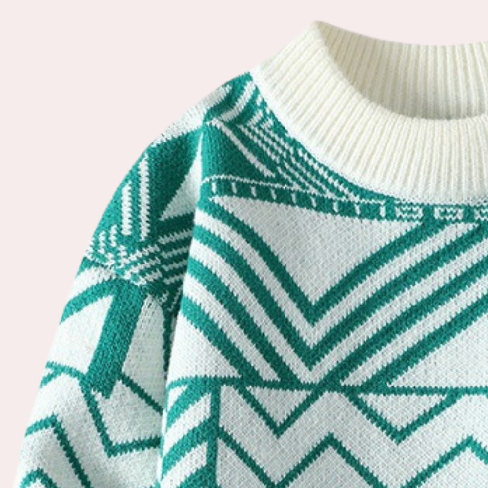 Donovan - Geometric Knit Jumper