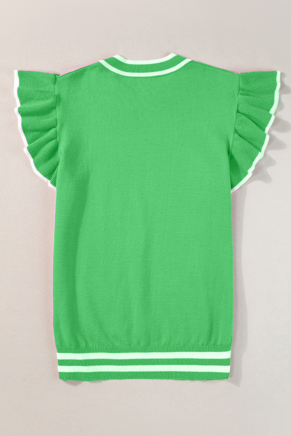 Wilhelmina - Knit Top with Contrast Trim